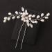 Wedding Hair Accessories for Women Clysburtuony Bridal Flower Side Hair Clips Pearl Bridal Headpiece Wedding Hair Pins (White Combs) - Buy Online on GoSupps.com