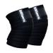 RIMSports Knee Wraps for Weightlifting - Powerlifting,Workout & Squats - Knee Wrap - Reduces Stress on Quadriceps - Ideal Elastic Support & Compression Strength Knee Wraps for Men and Women 80 inches Black
