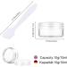 20 Transparent Small Plastic Crucibles - 10g/10ml Cream Cans for Cosmetics Lip Balm Nail Art + 4 Mini Spatulas - International Shipping - Buy Online on GoSupps.com