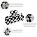 Furitou 2 Pack Checkered Hair Claw Clips - Black and White Large Barrettes for Strong Hold - Women's Hair Accessories - Buy Online on GoSupps.com