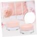 Didiseaon Box Powder Puff Case Makeup Cosmetic Jars Loose Powder Bottle Makeup Cases Makeup Powder Puff Pink - Buy Online on GoSupps.com