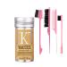 1Pcs Hair Wax Stick with Hair Comb Set Styling Wax for Smooth Wigs Edge Control Stick Anti-Frizz Non-greasy Unisex Hair Pomade Stick for Flyaways Edge Frizz Hair 4Pcs Slick Brush Set (1PCS)