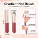 3pcs Nail Silicone Brush Set - Reusable Gradient & Ombre Brushes for DIY Nail Art & Makeup - Soft Jelly Head Manicure Tools - Buy Online on GoSupps.com