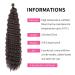 Deep Twist Crochet Hair - Ombre Kinky Curl Braided Hair Extensions 22 Inch 6 Packs - Synthetic Curly Hairstyle - Buy Online on GoSupps.com