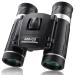 200x25 Compact Binoculars for Adults and Kids, High Powered Mini Pocket Binoculars, Waterproof Small Binoculars for Bird Watching, Hunting, Traveling, Sightseeing, Concert, Theater, Opera Blue,Green