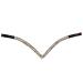 Start Wodenhringriemen horse glitter headband leather diamond horse stirring strap swing for bridle head straps for horses size warm blood thoroughbred and pony (full black/shimmering) full black/shimmering