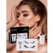 Onewly Magnetic Eyelashes 2 Pairs Reusable Magnetic Eyelash Kit Each Eyelash Has 5 Layers of Magnetism Dual Magnetic Lashes Magnetic Eyelashes Natural Look - Buy Online on GoSupps.com
