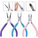 Jewelry Pliers SONGIN 3 Pack Jewelry Pliers Set Tools Includes Needle Nose Pliers Round Nose Pliers Wire Cutters Chain Nose Pliers for Jewelry Making Repair Wire Wrapping Beading and Crafts