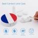 Flag of France Round Case For Contact Lens Kit Storage Box with Mirror Printed - Buy Online on GoSupps.com