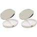 Set of 2 Oval Pocket Purse Pill Boxes & Organizers - Silver Victorian Dual Compartment Travel Accessories - Buy Online on GoSupps.com