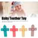 Vgeby Silicone Baby Bite Ring Toys - 4-Part Teething Relief | Safe Calming Chew Toys for Infants - Tactile Training for Wounded Gums - Buy Online on GoSupps.com