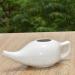 Durable Ceramic Neti Pot for Sinus Relief | Leak-Proof Design | Microwave & Dishwasher Safe | White - Buy Online on GoSupps.com