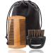 YMZ Men's Double Sided Beard Comb & Shaving Brush Set - Premium Grooming Tool for Stylish Beards | International Shipping Available - Buy Online on GoSupps.com
