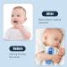 Silicone Baby Teething Toy Set with Remote Control Design and Pacifier Clip Chain - Blue+Black | Soft Chew Toys for Babies 3-18 Months - Buy Online on GoSupps.com
