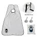 Captain Jax Beard Hair Catcher Cape Apron for Shaving and Grooming - White - Buy Online on GoSupps.com