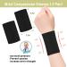 Compression Wrist Sleeves Brace for Men & Women - 2 Pairs | Tennis, Tendonitis, Carpal Tunnel Support | Medium Black Wrist Wraps - Buy Online on GoSupps.com