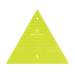 MISSOURI STAR QUILT Quilting Template Triangle | 8 Inch Acrylic 60 Degree Triangle Ruler for Charm Packs, Layer Cakes, Fabric Strips | Triangle Quilt Template for Cutting & Sewing, Green, (NOT5429)