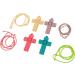 Vgeby Silicone Baby Bite Ring Toys - 4-Part Teething Relief | Safe Calming Chew Toys for Infants - Tactile Training for Wounded Gums - Buy Online on GoSupps.com
