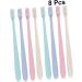 Clispeed Vegan Organic Coal Toothbrush Set - 6 Boxes of 8Tlg Bio Toothbrushes for Household & Travel Cleaning - Buy Online on GoSupps.com