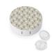 Cute Llama Cactus Cute Contact Lens Case Travel Portable Round Contact Storage Box Kit with Mirror for Daily Outdoor