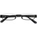 Stylish High-Quality Black Reading Glasses 1.5 Diopters for Men & Women - Modern Nylor Half-Girdle Design with Hard Shell Case - Buy Online on GoSupps.com