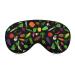 Colorful Vegetables Sleep Mask for Women Adjustable Sleeping Eye Shades Cover with Elastic Strap