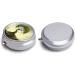 Round Pill Box with Trees Print - 3 Compartment Medicine Organizer - Decorative Metal Portable Pill Case | Style-18 - Buy Online on GoSupps.com