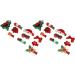 Christmas Hair Clips Kit Red Glitter Christmas Hair Barrettes Cute Hair Clips for Party - Buy Online on GoSupps.com