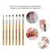 Winstonia 7pcs Gel Nail Brush Set for Nail Tips Builder & Overlay - Oval Brushes for Sculpting Poly Gel and Extensions - Manicure Painting Pen - Wooden Allure - Buy Online on GoSupps.com