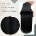 LAAVOO Microring Extensions - Real Hair Black Micro Loop Extensions 50g | Smooth #1 45 cm Invisible Microring - Buy Online on GoSupps.com