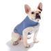 Caracaleap dog sweater - soft and warm t -shirt dog winter spring clothing coat cat sweater sweater sweaters sweater soft fuzzy for small dogs cats m dark blue