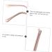 Abaodam 2 Pairs Glasses Accessories - Sunglasses Pads Spectacle Parts Metal Brass Brackets for DIY Temple Repair - Buy Online on GoSupps.com