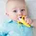 Baby Banana Yellow Banana Infant Toothbrush - Easy to Hold Train Infants Babies and Toddlers for Oral Hygiene - Teether Effect for Sore Gums - Buy Online on GoSupps.com
