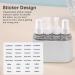 Flintronic Travel Bottle Set - 50ml 4-in-1 Portable Containers for Shampoo Conditioner & Cosmetics - Leak-Proof Travel Accessories - Blue & Gray - Buy Online on GoSupps.com