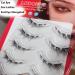 Okdeals 5 Pairs Cat Eye Fox Lashes - 3D Natural Look & Fluffy Anime Cosplay Extensions for Manga | Curled Winged Lashes - Buy Online on GoSupps.com