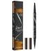 Eyebrow Pen Microblading Eyebrow Pencil with -Fork-Tip and Precise Brush Create Natural Hair-Like Brows Eyebrow Pencil (BW2)