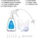 Ear Wax Removal Kit - Complete Ear Cleaning System with Spray Bottle, Bulb Aspirator, Basin, Brush, and Disposable Tips - Triangle Set - Buy Online on GoSupps.com