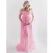 Maeau Maternity Photography Props Dress - Elegant Ladies Maternity Dress for Wedding Party | Pink - Buy Online on GoSupps.com