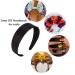 ANBALA Black Headbands for Women - 5 Pack of Plain DIY Satin Headbands in Various Sizes - Non-Slip and High Elasticity Headbands for Women and Girls - Buy Online on GoSupps.com