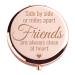 Mothers Day Funny Gifts for Friends Sister  Long Distance Friendship Gifts  Graduation Gifts for Her - Travel Makeup Mirror  Cute Small Christmas Farewell Gifts for Friends Female Women Besties