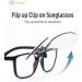 Goiteia Blue Light Filter Gaming Glasses Clip-On | 380-500nm | Esport Accessories | Flip Up 50% Clear - Buy Online on GoSupps.com