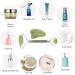Jade Roller for Face - Gua Sha - Lymphatic Drainage Tool for Face Eye Neck Body - Skin Tightening - Reduces Wrinkles and Fine Lines - Buy Online on GoSupps.com