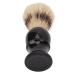 Jauarta Shaving Brush for Men - Portable Black Curved Handle Foaming Beard Cleaning Brush for Home Salon & Travel - Buy Online on GoSupps.com
