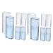 SEWACC travel age 12 pieces of travel box portable tooth powder transparent plastic container Mini plastic container Pick-etui dental packs holder donor CARRRY hair jug holder x 2 pieces 10.4x3.4x2.1cMx2PCs