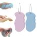 Korean Skin Scrubber Exfoliator Sponge Beyond Draw Exfoliating Bath Sponge Super Soft Exfoliating Bath Body Sponge 3D Reusable Magic Exfoliating Bath Sponge(Pink+Blue)