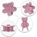 YAIKOAI 5 Small Acrylic Flower Hair Claw Clips - Non Slip Tortoise Hair Clamps for Women & Girls | 5 Colors - Buy Online on GoSupps.com