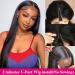 Legendhair 18 Inch V Part Brazilian Straight Human Hair Wig for Black Women - No Leave Out, Lace Front, Glueless, 150% Density - Buy Online on GoSupps.com