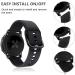 ViCRiOR 18mm Silicone Floral Replacement Band for Garmin Vivoactive 4S/Venu 2S - Black - Buy Online on GoSupps.com