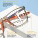 Moluci Multifocus Reading Glasses for Men & Women - Blue Light Blocking Anti-Eye Strain Spring Hinge +200 Clear Lenses - Buy Online on GoSupps.com