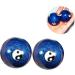 Beavorty Hand Massage Baoding Balls - Stress Relief & Fitness | Ceramic Blue 2pcs Set for Hand Training - Buy Online on GoSupps.com